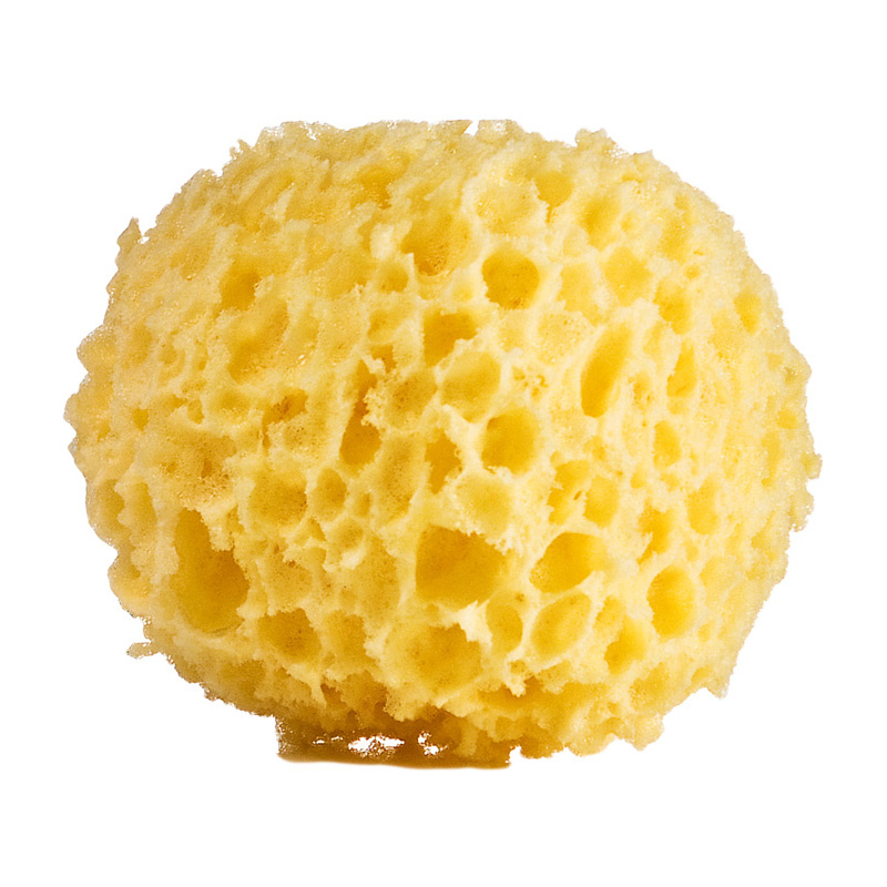 Губка для душу Suavipiel Mousse Sponge Sensitive Care жовта, 20*16*8 см